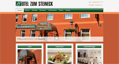 Desktop Screenshot of hotel-zum-steineck.de